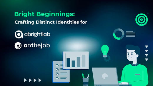 Bright Beginnings: Crafting Distinct Identities for ABrightLab & OnTheJob