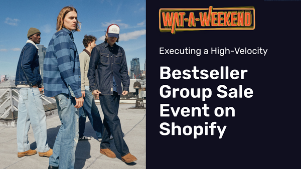 Executing a High-Velocity Bestseller Group Sale Event on Shopify